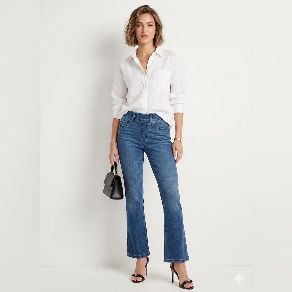 SPANX Shape EveryWear Kick Flare Jeans Vintage Indigo